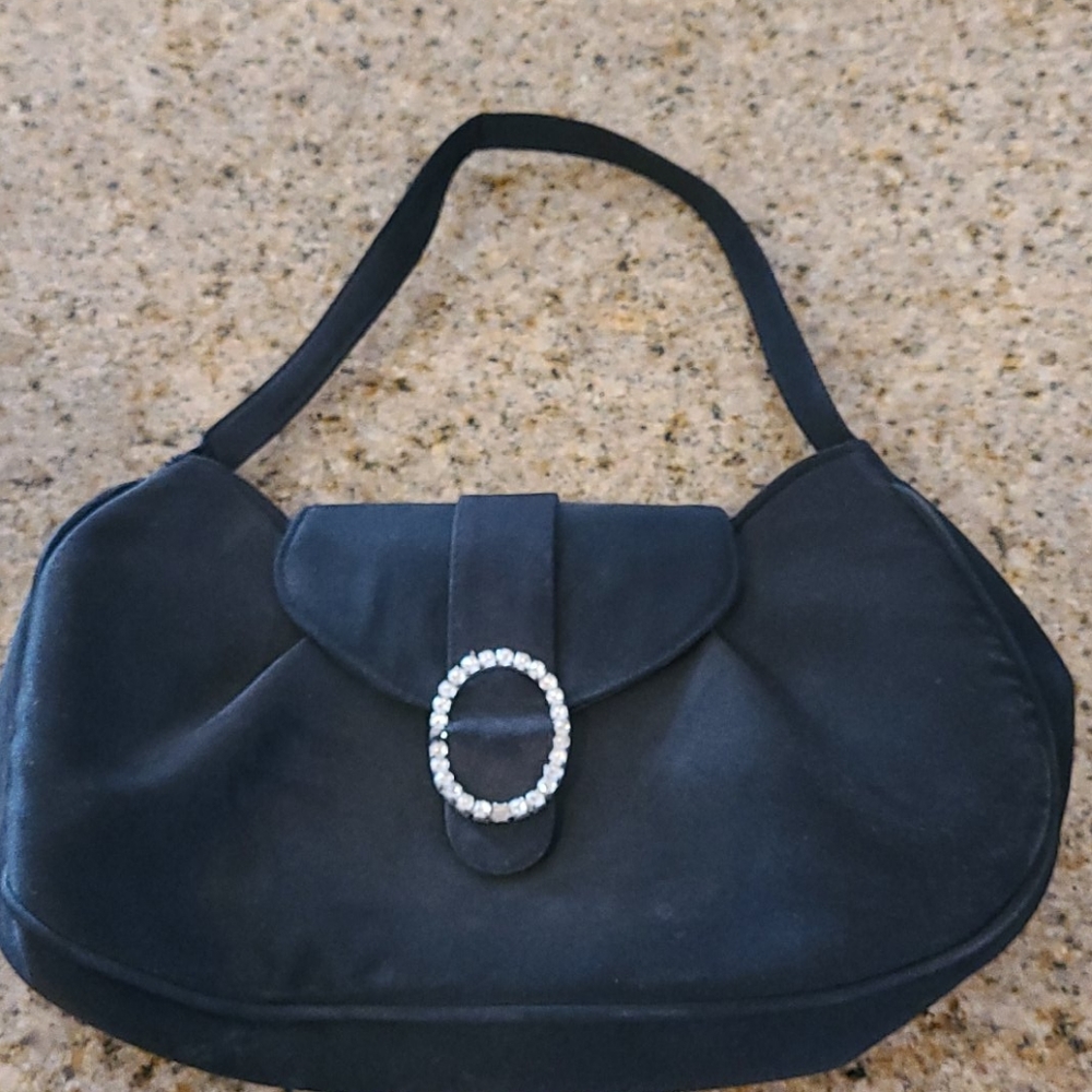 Small black evening bag
